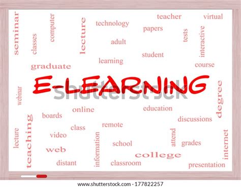 Elearning Word Cloud Concept On Whiteboard Shutterstock