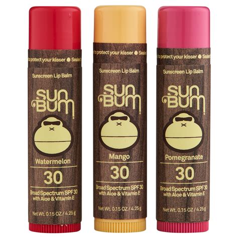 Sun Bum Spf 30 Lip Balm Mango Watermelon Pomegranate Lip Balm