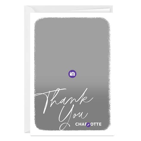 White Frame Custom Thank You Card Greeting Cards Hallmark