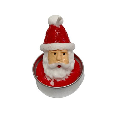 Velas Natalinas Decoradas 5Cm Papai Noel