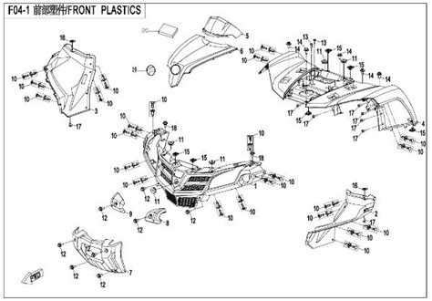 Cfmoto F Front Plastics Sherco