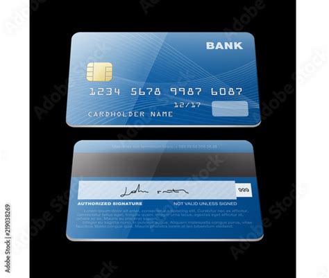 Visa Credit Card Front And Back