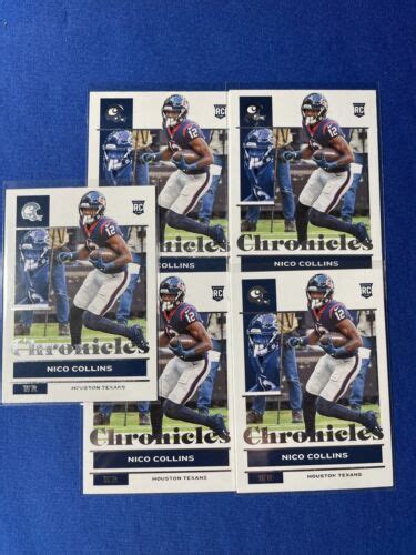 Panini Chronicles Football Nfl Rc Nico Collins Houston Texans