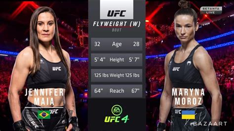 JENNIFER MAIA VS MARYNA MOROZ FULL FIGHT UFC FIGHT NIGHT 215 YouTube