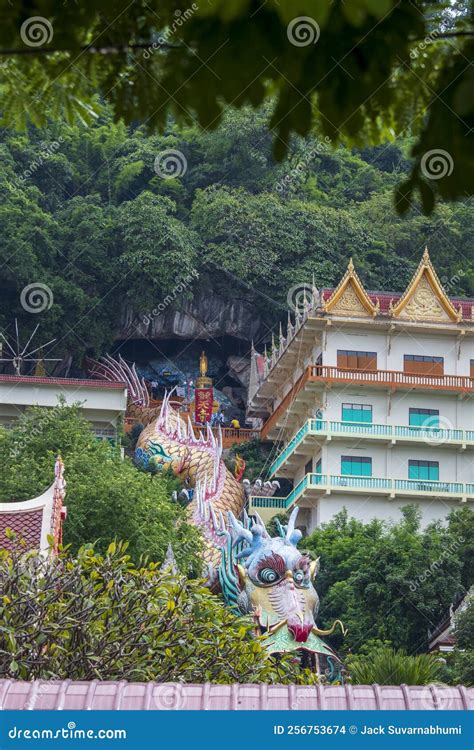 ban tham temple  kanchanaburi province thailand stock photo image