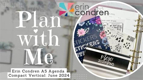 Plan With Me June Monthly Erin Condren A Compact Vertical