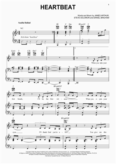 Heartbeat Piano Sheet Music Onlinepianist