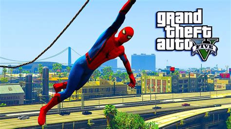 Gta 5 Mod Spiderman Mod Gameplay Gta 5 Mod Youtube