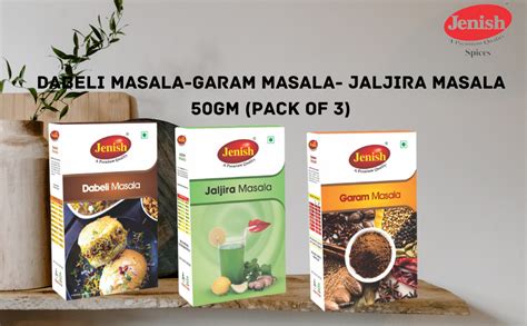 Jenish Dabeli Masala Garam Masala Jaljira Masala Powdered Spices