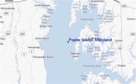 Poplar Island Maryland Tide Station Location Guide