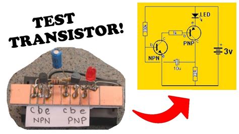 Circuito Para PROBAR TRANSISTORES Bipolares Utsource YouTube