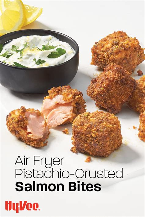 Air Fryer Salmon Bites With A Crunchy Pistachio Crust