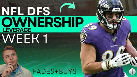 Nfl Dfs Week 1 Ownership [fades And Leverage Plays] Youtube