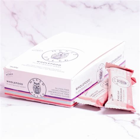 Keto Choc Chip Cookie Dough Bar Naked Paleo X