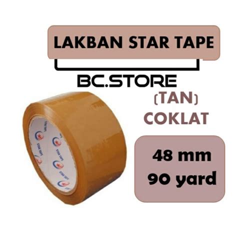 Jual Lakban Dus Yard X Mm Lengket Star Tape Kualitas Terbaik