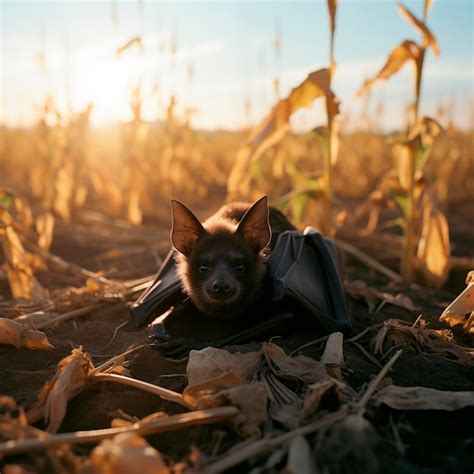 Premium Photo | Bat on the ground in a field against the backdrop of ...