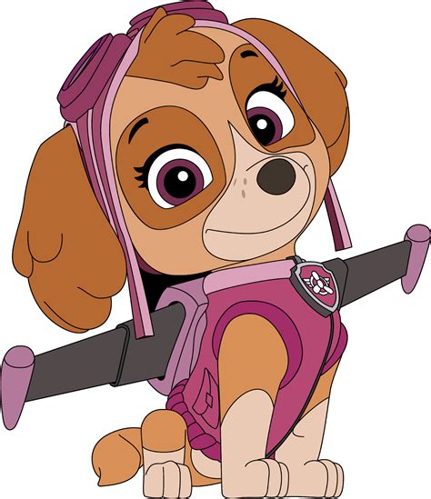 Skye 2 Patrulha Canina Vetor Grátis Paw Patrol Free Chase Patrulha