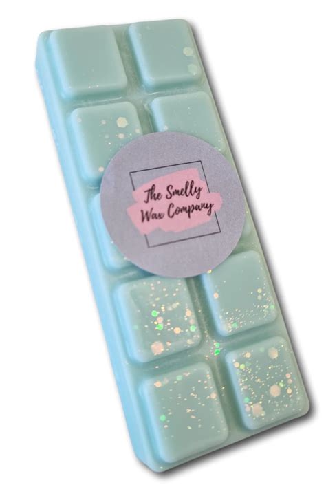 The Smelly Wax Company Mrs Hinch Frosted Eucalyptus Wax Melt Snapbar Clamshell Strong Scented