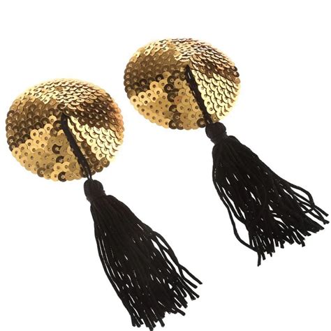 Buy 1 Pair Sexy Women Round Shape Reusable Tassel