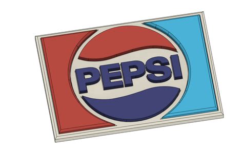 PEPSI Logo (1987) by chochi3D | Download free STL model | Printables.com