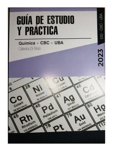 Guía de Estudio y Práctica Química diarrea culo uDocz