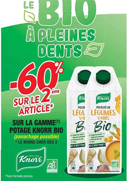 Promo La Gamme Potage Knorr Bio Chez Cora ICatalogue Fr