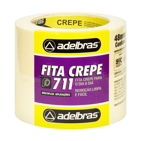 Fita Crepe 711 Adelbras Fitas Autoadesivas