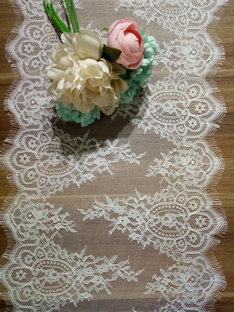 Ivory Lace Table Runners Lace Table Runner 15 Inches 38cm Etsy Norway