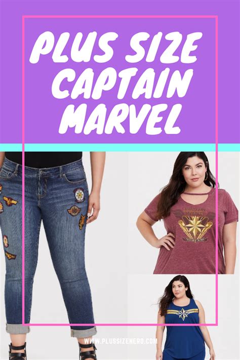 Plus Size Captain Marvel Clothes Plus Size Nerd Marvel Clothes