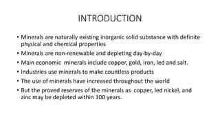 Mineral conservation | PPT