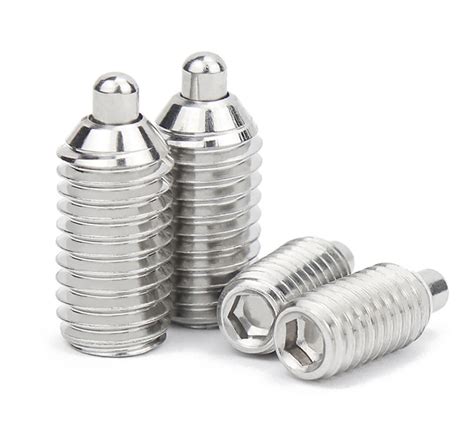 304 Stainless Steel Hex Socket Set Screws Pin Head Positioning Plunger M3 M12 Ebay