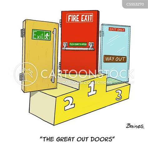 Fire Exit Cartoons And Comics Funny Pictures From Cartoonstock