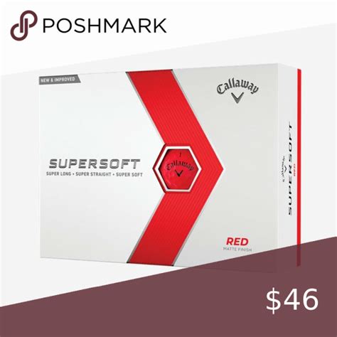 Callaway Supersoft Matte Red Golf Balls 2023 2 Dozen Matte Red