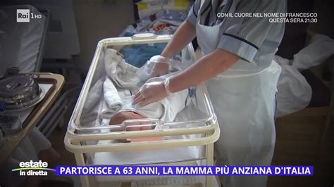 Partorisce A Anni La Mamma Pi Anziana D Italia Estate In