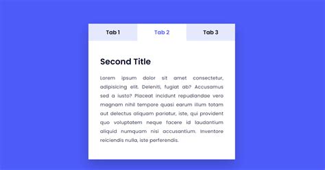 How To Create Tabs Using Html Css And Javascript