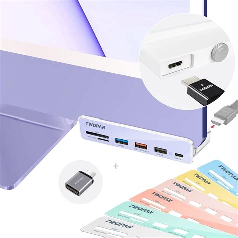 Amazon TWOPAN USB C Hub Multiport Adapter For IMac 2021 7 In 1