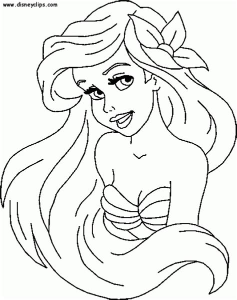 Baby Little Mermaid Coloring Pages At Getdrawings Free Download