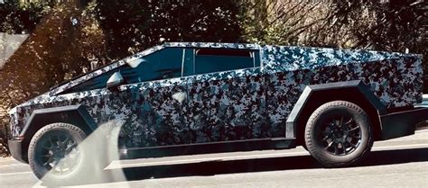 Tesla Cybertruck Spotted With New ‘pixel Camo Wrap Video