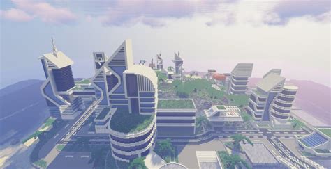 Minecraft Futuristic City Map Pediareqop