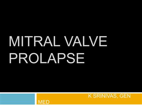 Mitral Valve Prolapse Ppt