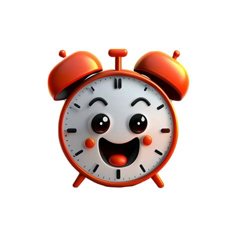 Cute Clock 3d Icon 27147154 Png