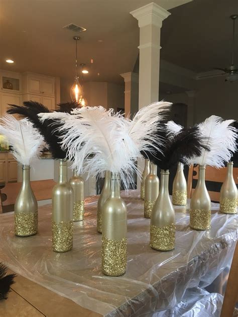 Art Deco Gatsby Party Roaring 20s Centerpieces Diy Gatsby Party