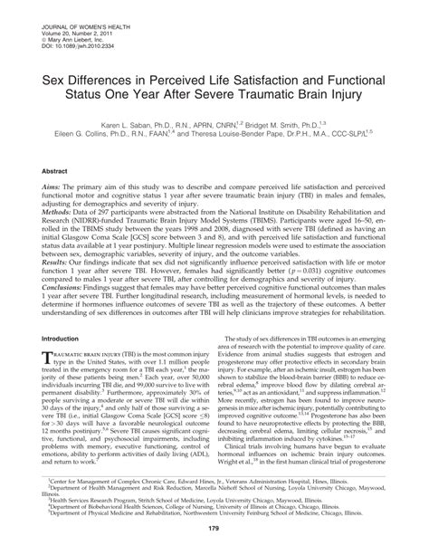 Pdf Sex Differences In Perceived Life Satisfaction And Functional