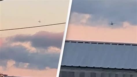 Horrifying Moment Plane Is Seen Spiralling Mid Air In Oregon Before