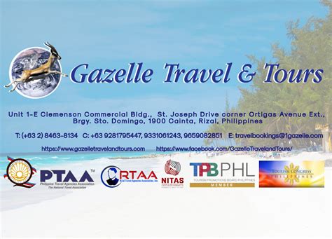 Gazelle Travel Tours Travel Agency Philippines Cainta Rizal