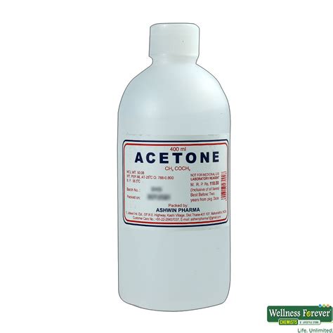 Buy Acetone Ashwin 400Ml Online at Best Prices | Wellness Forever