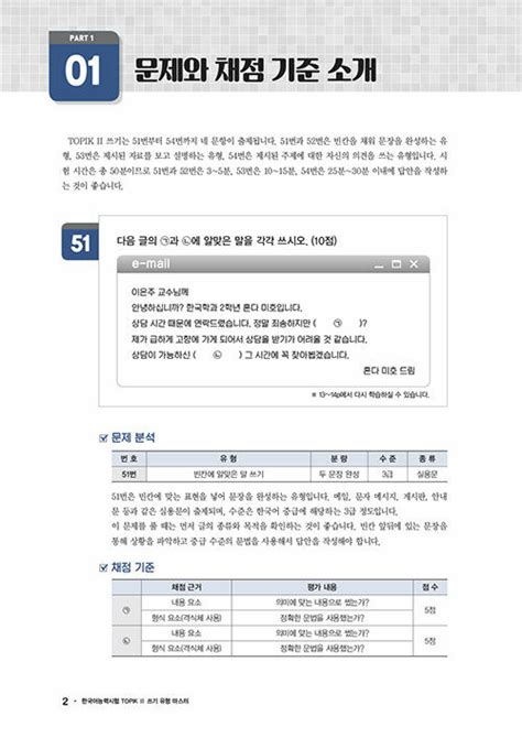 알라딘 전자책 2022 한국어능력시험 Topik 2 쓰기 유형 마스터