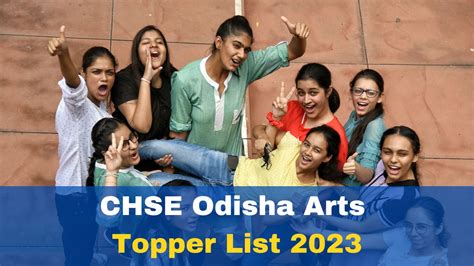 CHSE Odisha Arts Topper List 2023 OUT Odisha Class 12th Arts Result