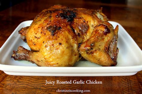 Juicy Roasted Garlic Chicken