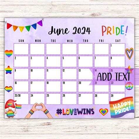 Pride Month June Calendar Xena Ameline